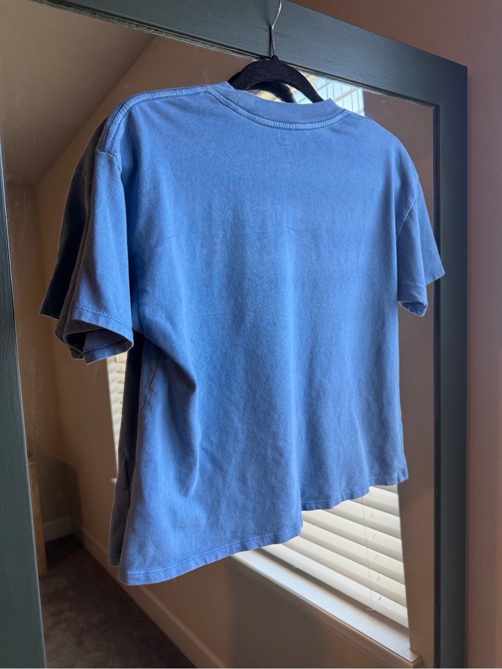 O'Neill Blue Cropped Floral Wave Graphic Tee Boho Coastal - Picture 3 of 4